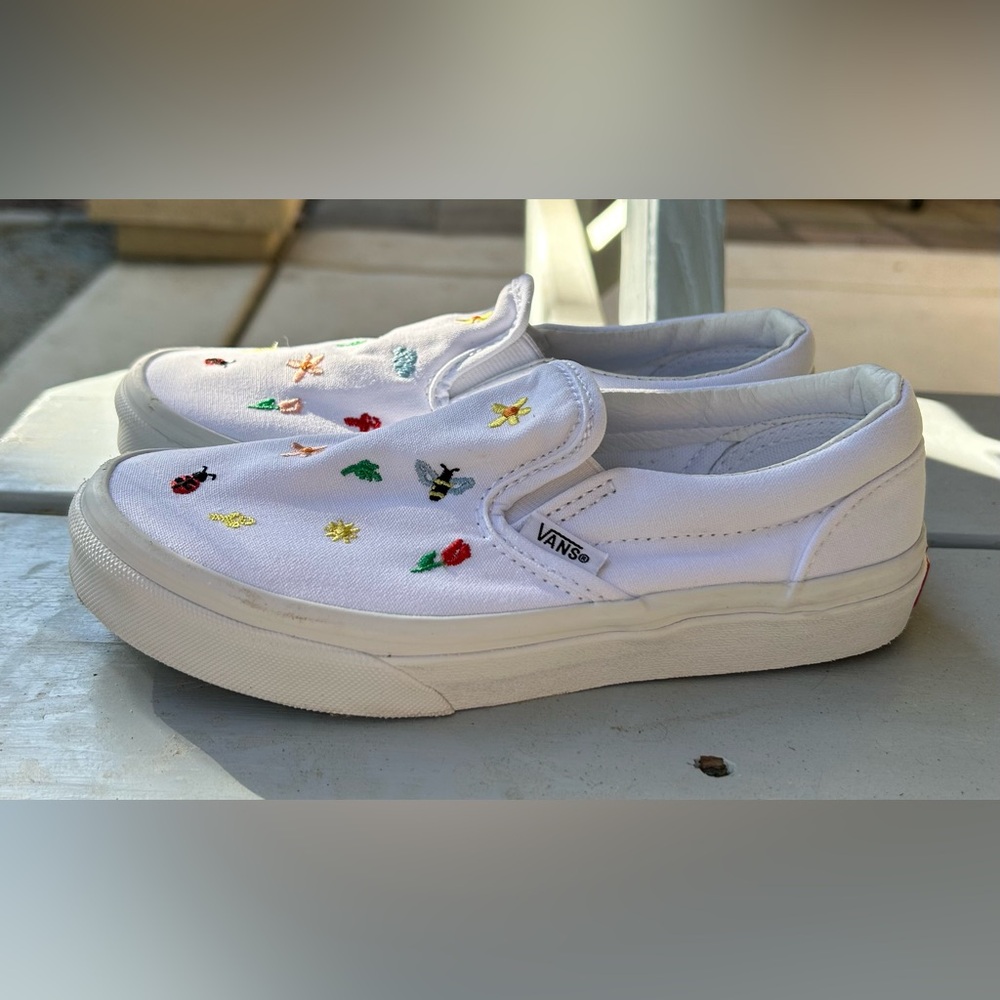 Vans Kids’ Slip-On Garden Party Shoes Size 2.5 - Picture 7 of 8